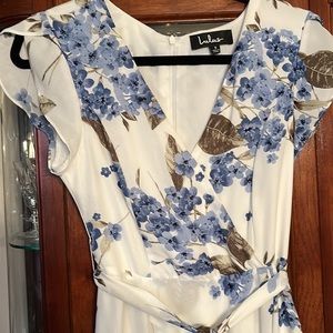 LULUS Floral Design Gown